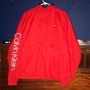 Calvin Klein Windbreaker/Hoodie (Red)